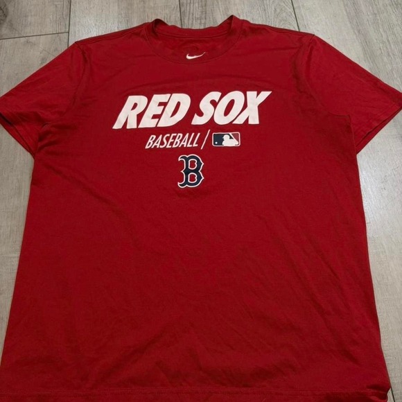 Nike Other - Nike red Boston Red Sox T-shirt athletic fabric Men's size  Large